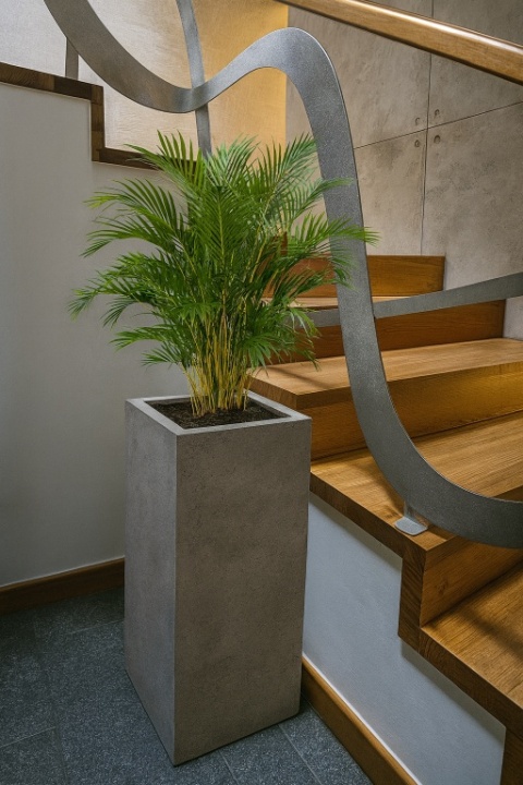 Donica z włókna szklanego KOLUMNA imitacja betonu lub cortenu