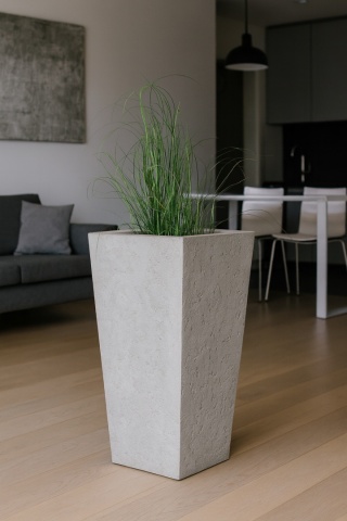 Donica z włókna szklanego QUATRO imitacja betonu lub cortenu