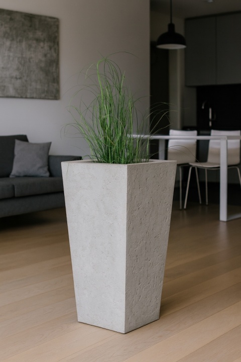 Donica z włókna szklanego QUATRO imitacja betonu lub cortenu