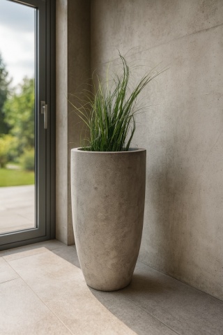 Donica z włókna szklanego CYGARO imitacja betonu lub cortenu