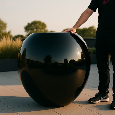 Donica z włókna szklanego KULA GIGA lakierowana