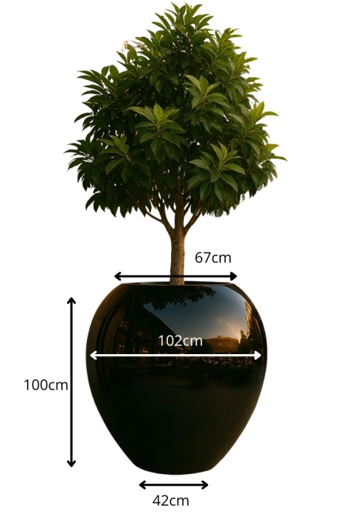 Donica z włókna szklanego KULA GIGA lakierowana
