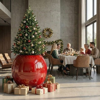 Donica z włókna szklanego KULA GIGA lakierowana