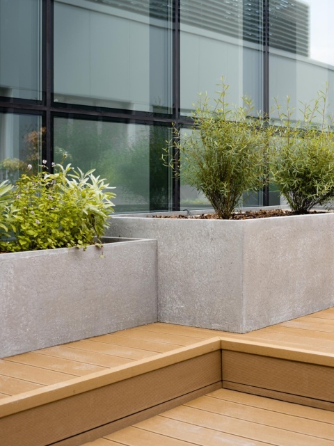 Donica z włókna szklanego PROSTOKĄT lakierowana. Rozmiary od 40cm do 250cm