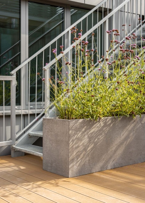 Donica z włókna szklanego PROSTOKĄT lakierowana. Rozmiary od 40cm do 250cm