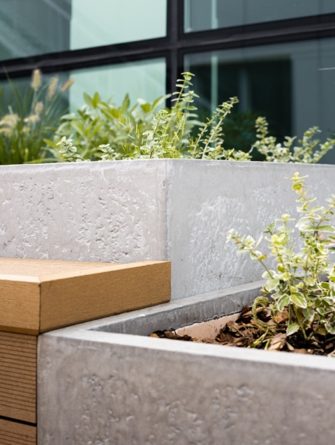 Donica z włókna szklanego PROSTOKĄT lakierowana. Rozmiary od 40cm do 250cm