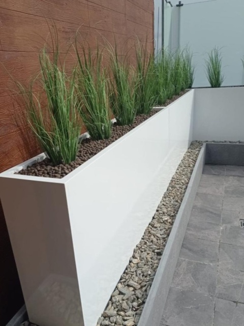 Donica z włókna szklanego PROSTOKĄT lakierowana. Rozmiary od 40cm do 250cm