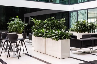 Donica z włókna szklanego PROSTOKĄT lakierowana. Rozmiary od 40cm do 250cm