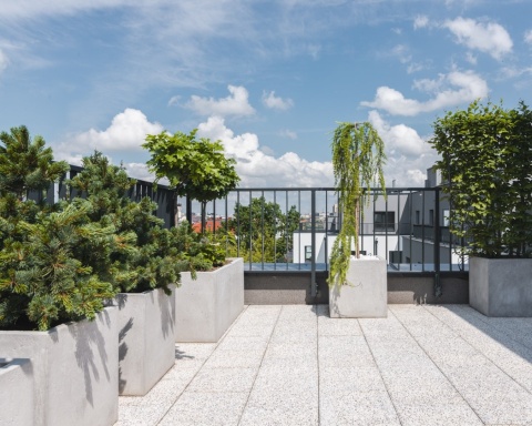 Donica z włókna szklanego KWADRAT lakierowana. Rozmiary od 40cm do 200cm