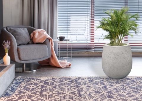 Donica z włókna szklanego LZA w imitacji betonu lub cortenu