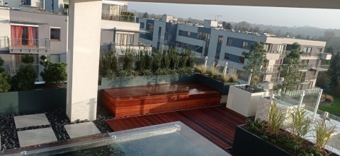 Donica z włókna szklanego PROSTOKĄT lakierowana. Rozmiary od 40cm do 250cm