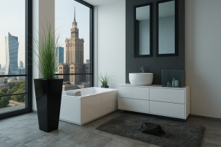 Donica z włókna szklanego QUATRO lakierowana