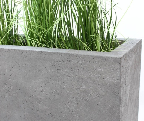 Donica z włókna szklanego ŚCIANKA imitacja betonu lub cortenu